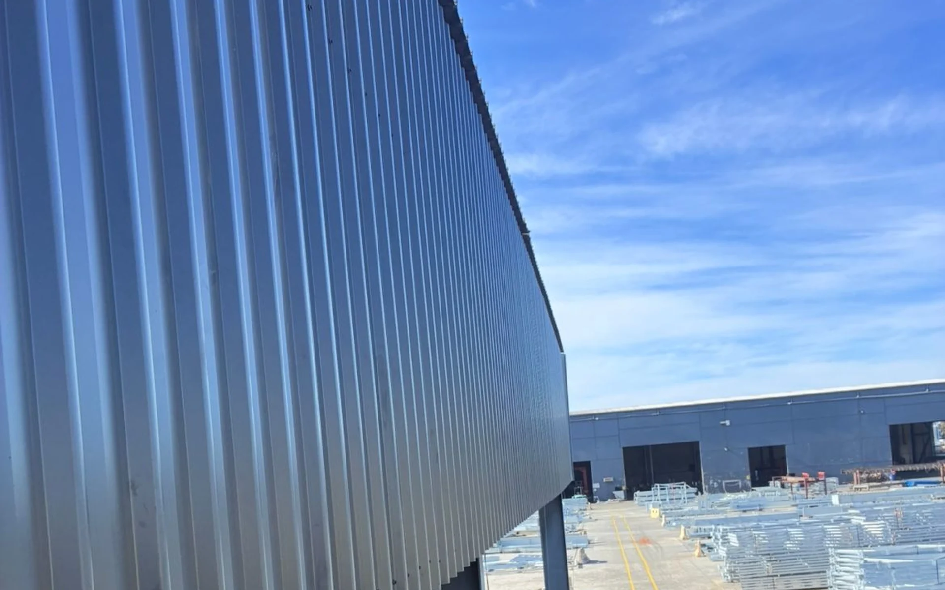 Colorbond cladding on a building exterior