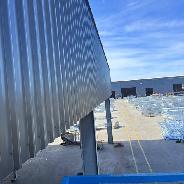 Colorbond cladding on a building exterior
