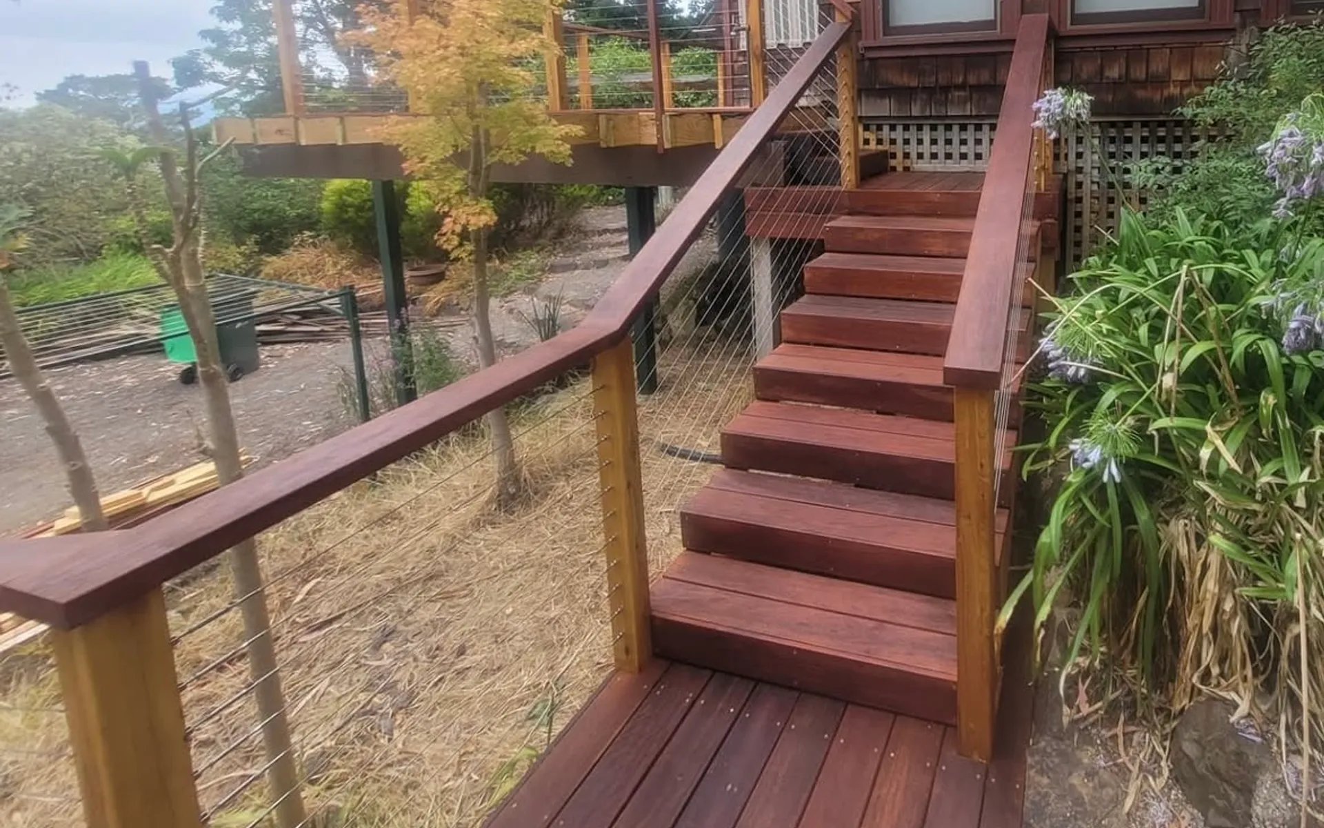 Timber deck and outdoor living area